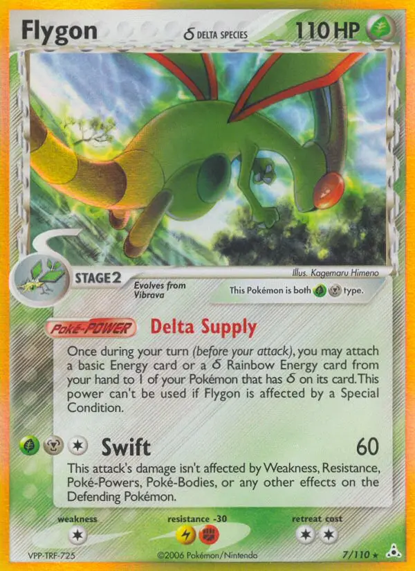 Flygon δ — Holon Phantoms card #7