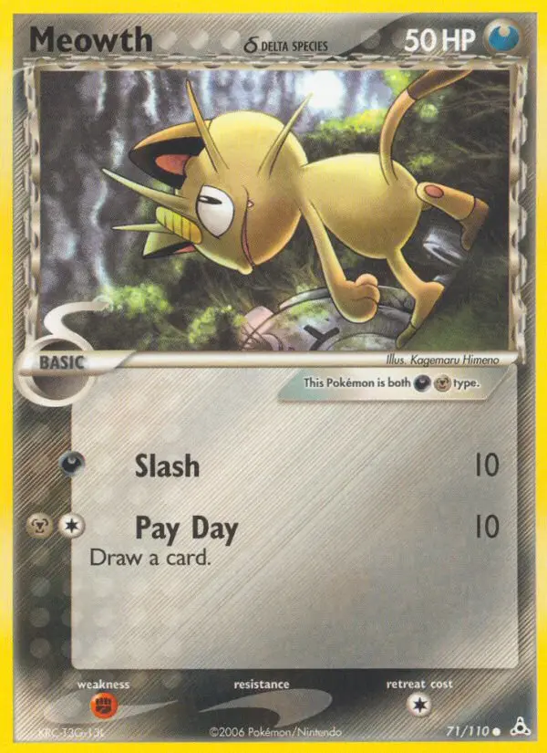 Meowth δ — Holon Phantoms card #71