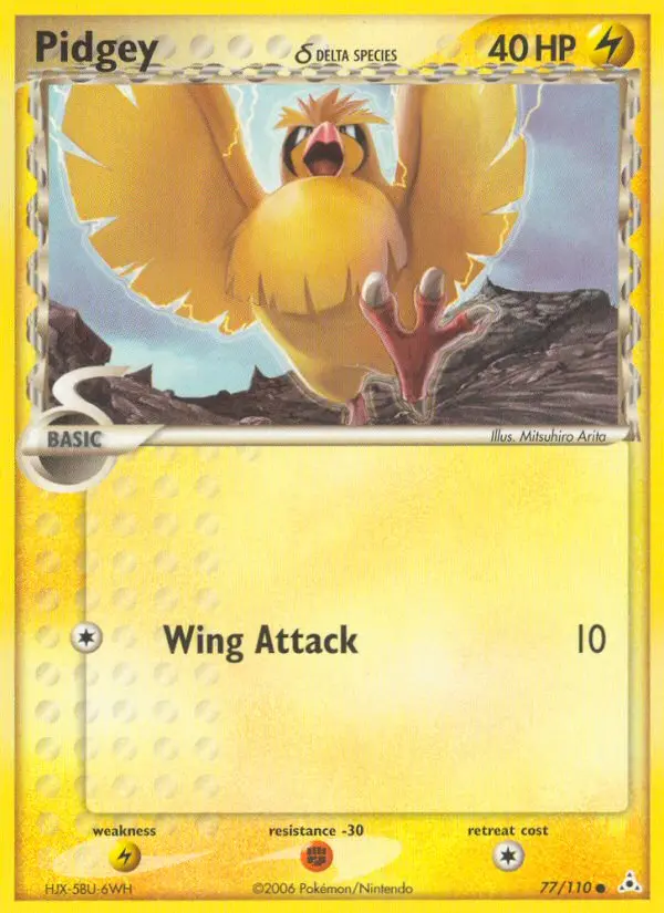 Pidgey δ — Holon Phantoms card #77