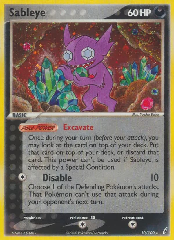 Sableye — Crystal Guardians card #10