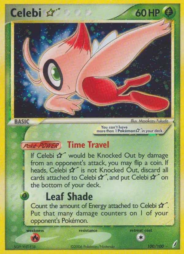 Celebi Star — Crystal Guardians card #100