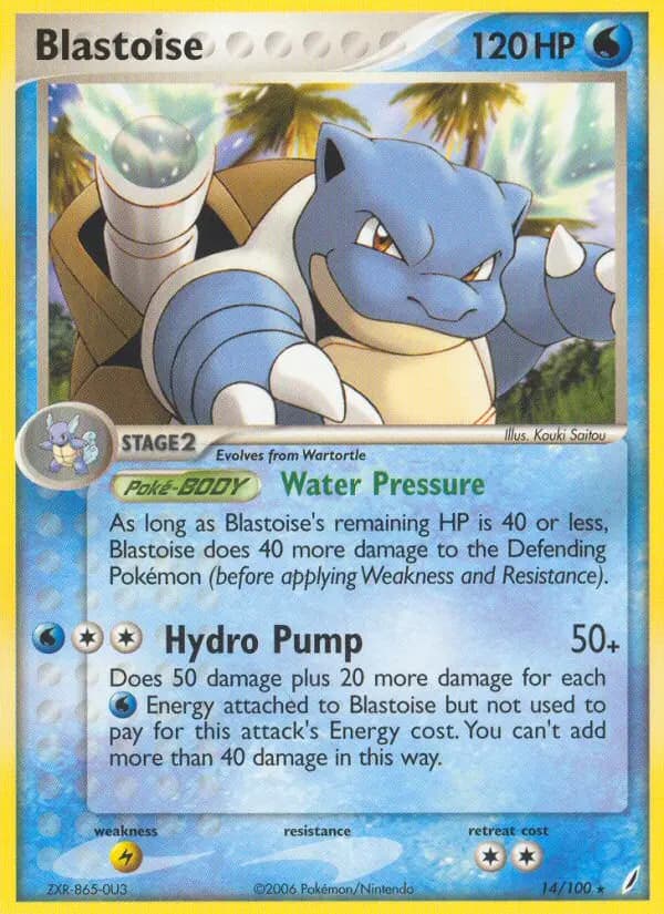 Blastoise — Crystal Guardians card #14