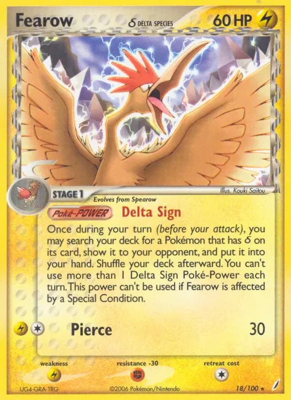 Fearow δ — Crystal Guardians card #18