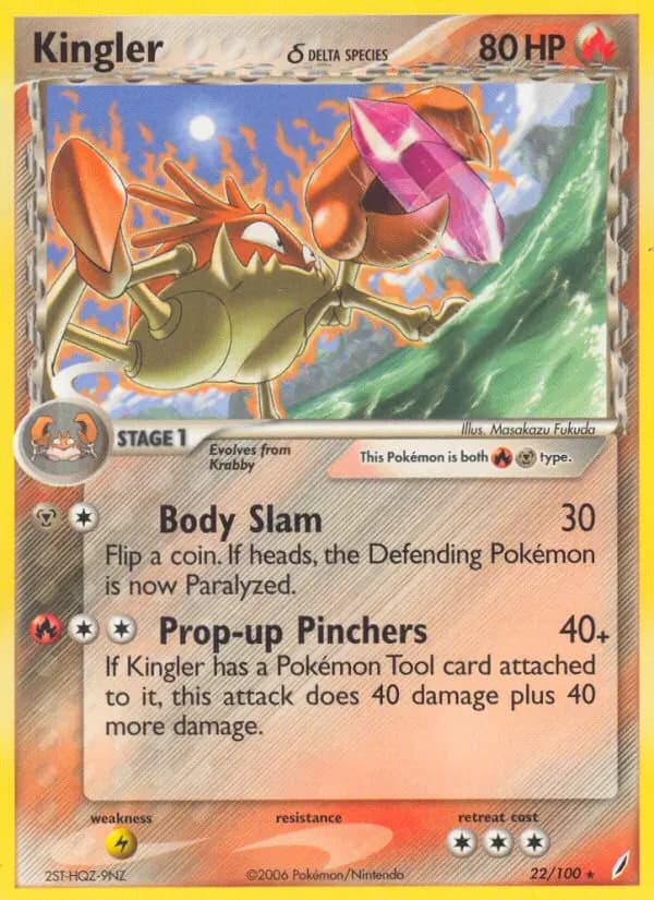 Kingler δ — Crystal Guardians card #22