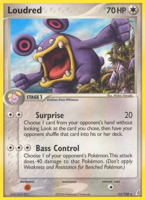 Loudred — Crystal Guardians card #23