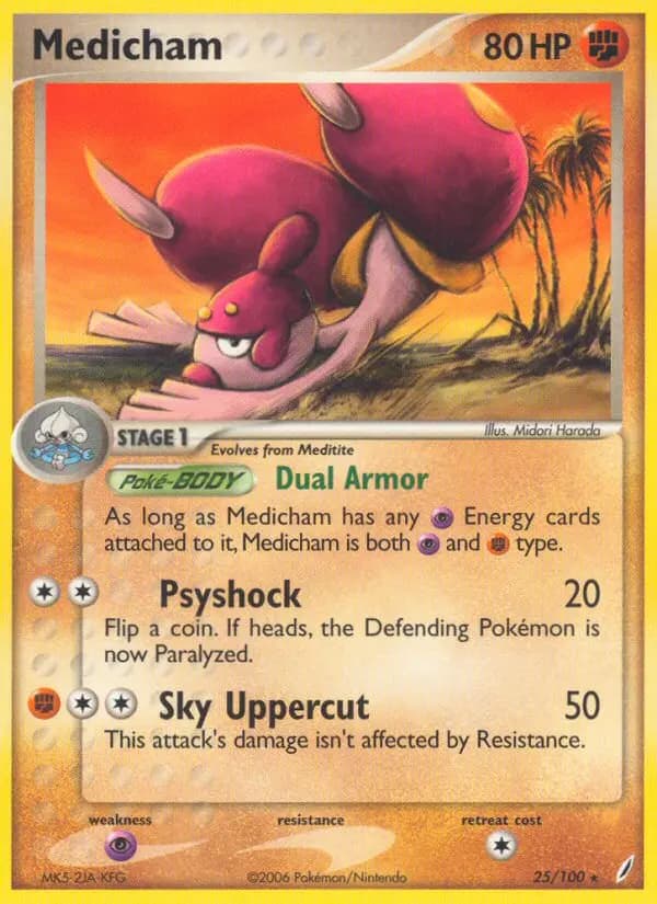 Medicham — Crystal Guardians card #25