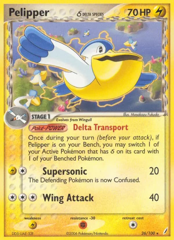 Pelipper δ — Crystal Guardians card #26