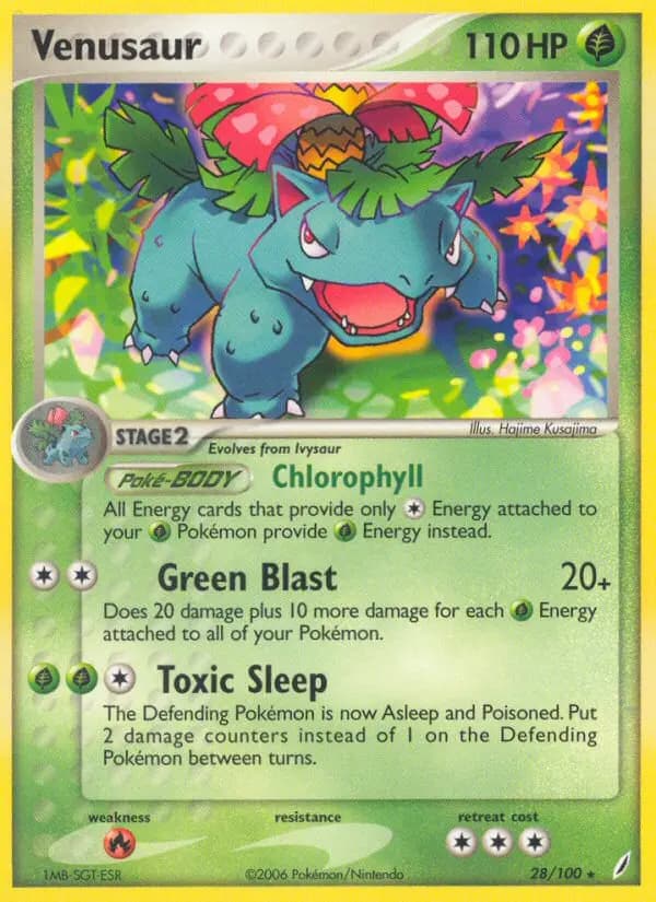 Venusaur — Crystal Guardians card #28