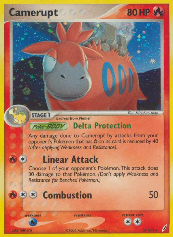 Camerupt — Crystal Guardians card #3