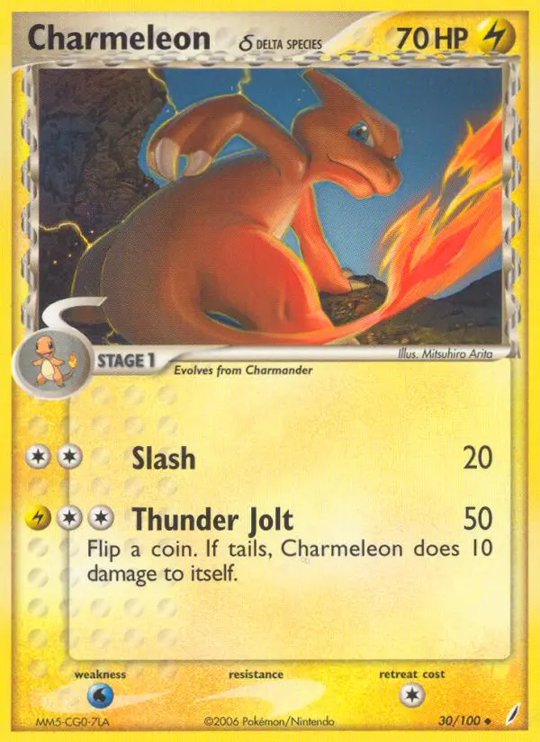 Charmeleon δ — Crystal Guardians card #30