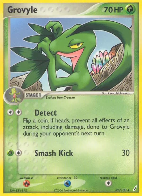 Grovyle — Crystal Guardians card #32