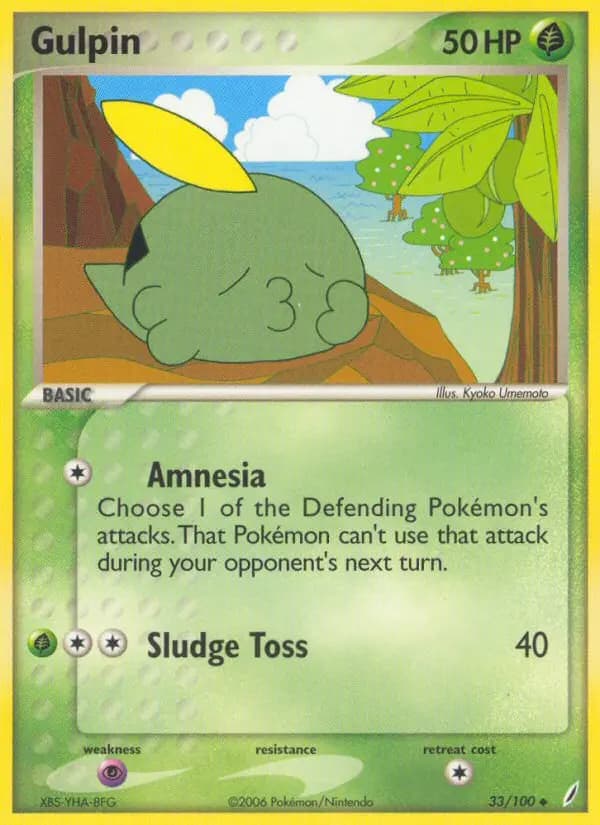Gulpin — Crystal Guardians card #33