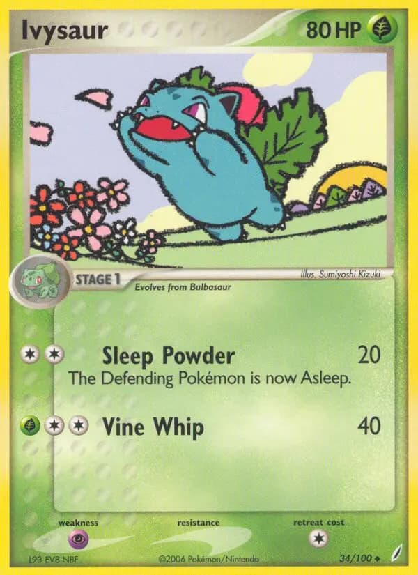 Ivysaur — Crystal Guardians card #34