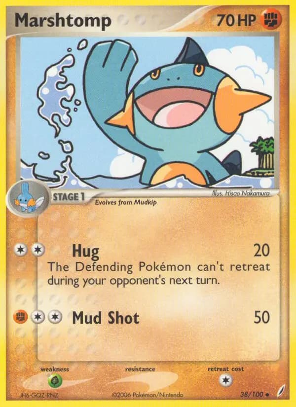 Marshtomp — Crystal Guardians card #38
