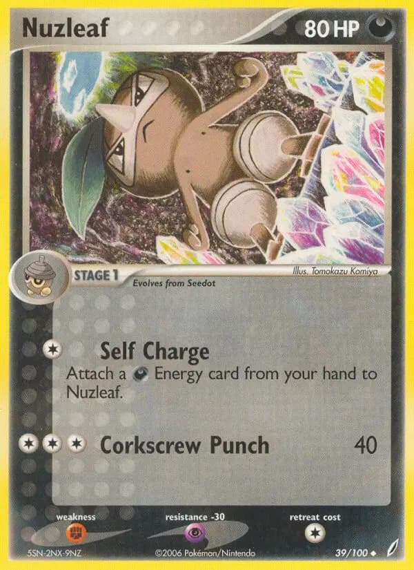 Nuzleaf — Crystal Guardians card #39