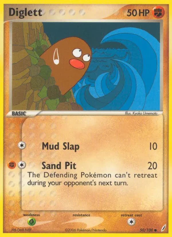 Diglett — Crystal Guardians card #50