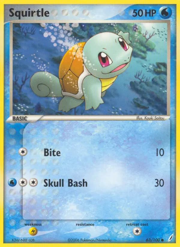 Squirtle — Crystal Guardians card #63