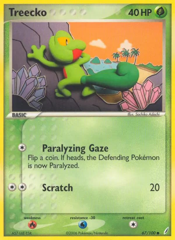 Treecko — Crystal Guardians card #67