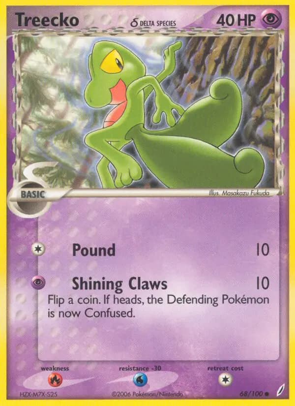 Treecko δ — Crystal Guardians card #68