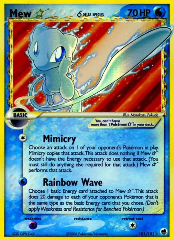 Mew Star δ — Dragon Frontiers card #101