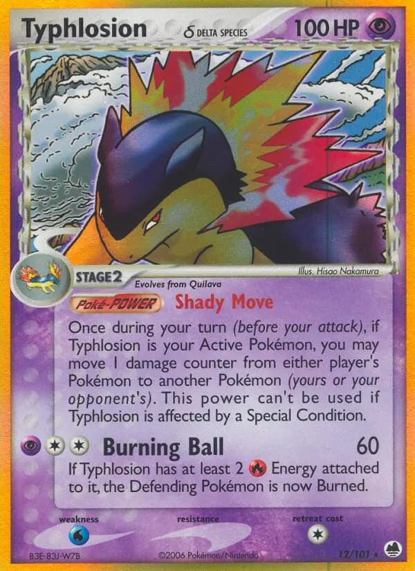 Typhlosion δ — Dragon Frontiers card #12