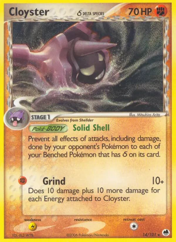 Cloyster δ — Dragon Frontiers card #14