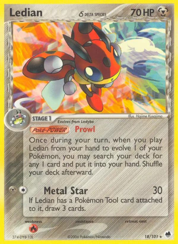 Ledian δ — Dragon Frontiers card #18