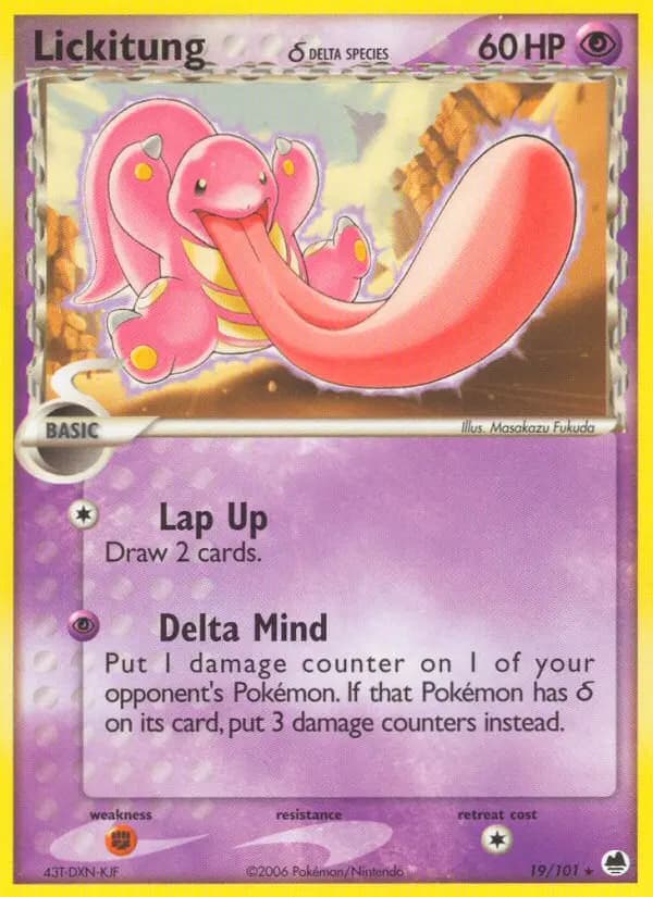 Lickitung δ — Dragon Frontiers card #19