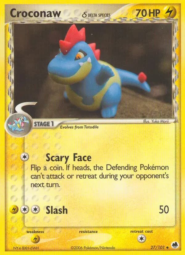 Croconaw δ — Dragon Frontiers card #27