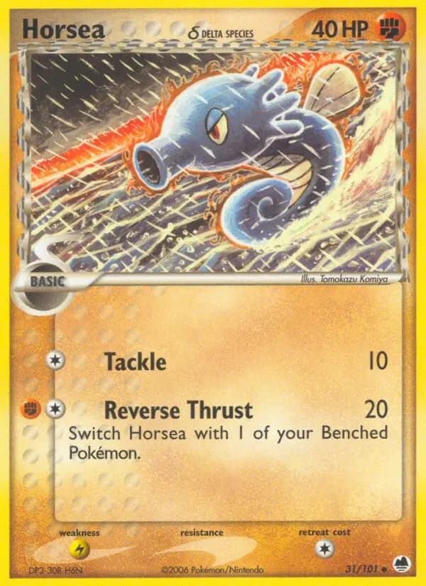Horsea δ — Dragon Frontiers card #31