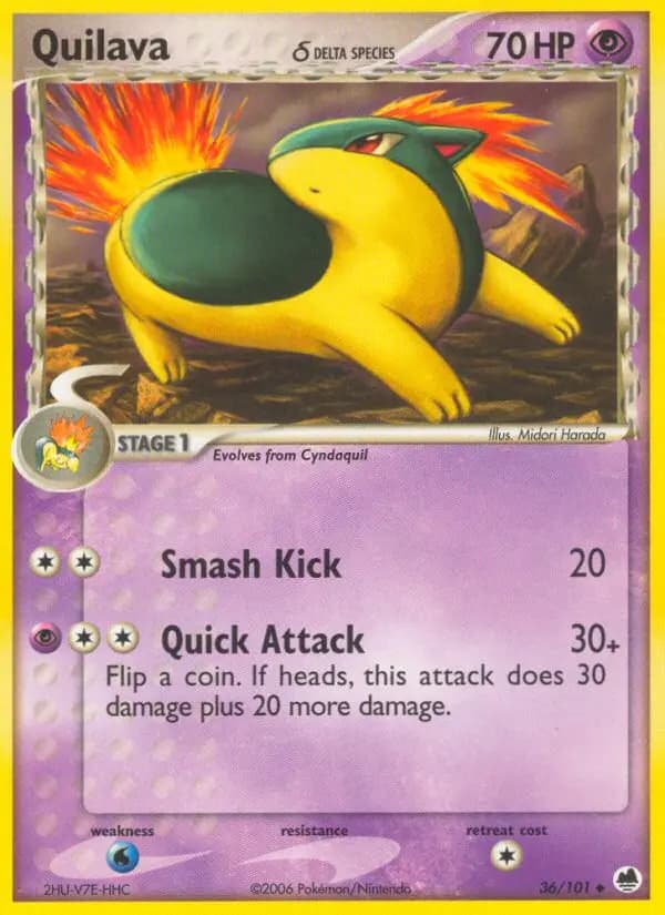 Quilava δ — Dragon Frontiers card #36