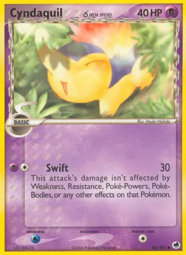 Cyndaquil δ — Dragon Frontiers card #45
