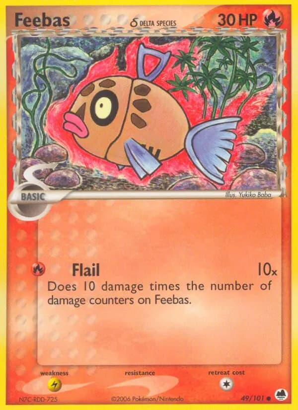 Feebas δ — Dragon Frontiers card #49