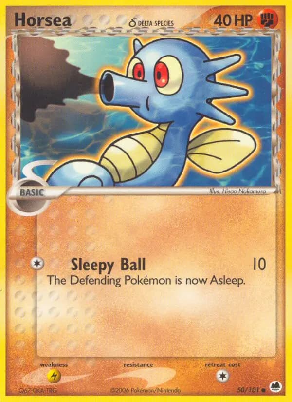 Horsea δ — Dragon Frontiers card #50