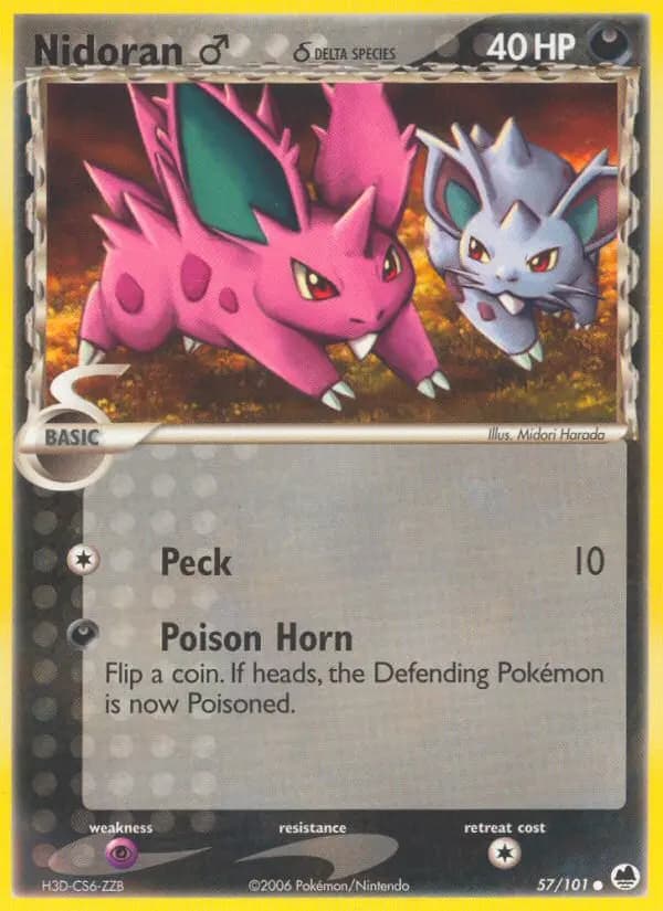 Nidoran♂ δ — Dragon Frontiers card #57