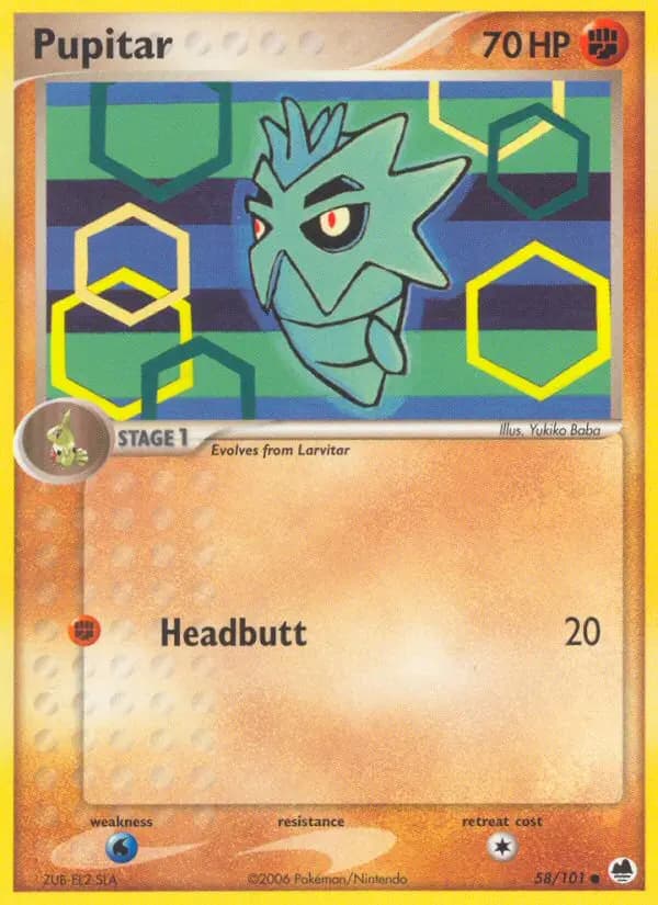 Pupitar — Dragon Frontiers card #58