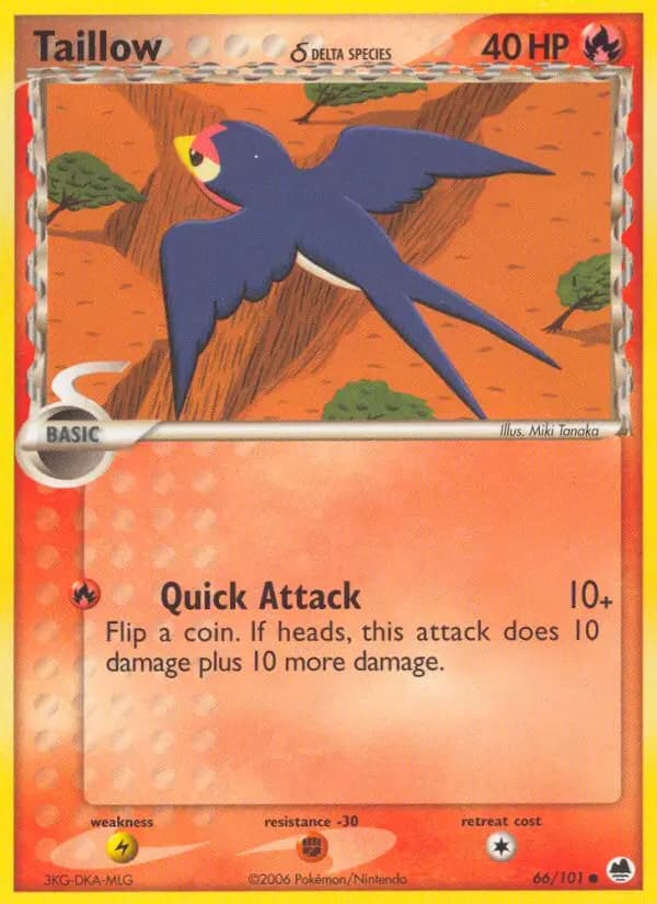 Taillow δ — Dragon Frontiers card #66