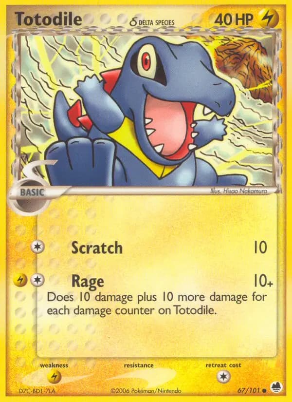 Totodile δ — Dragon Frontiers card #67