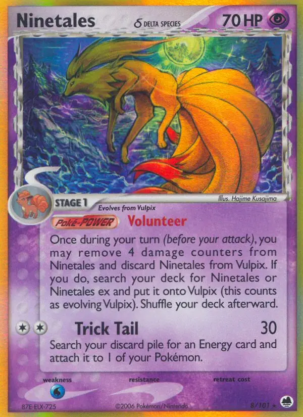 Ninetales δ — Dragon Frontiers card #8