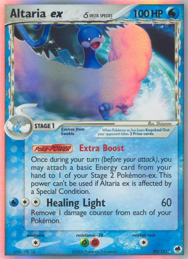 Altaria ex δ — Dragon Frontiers card #90