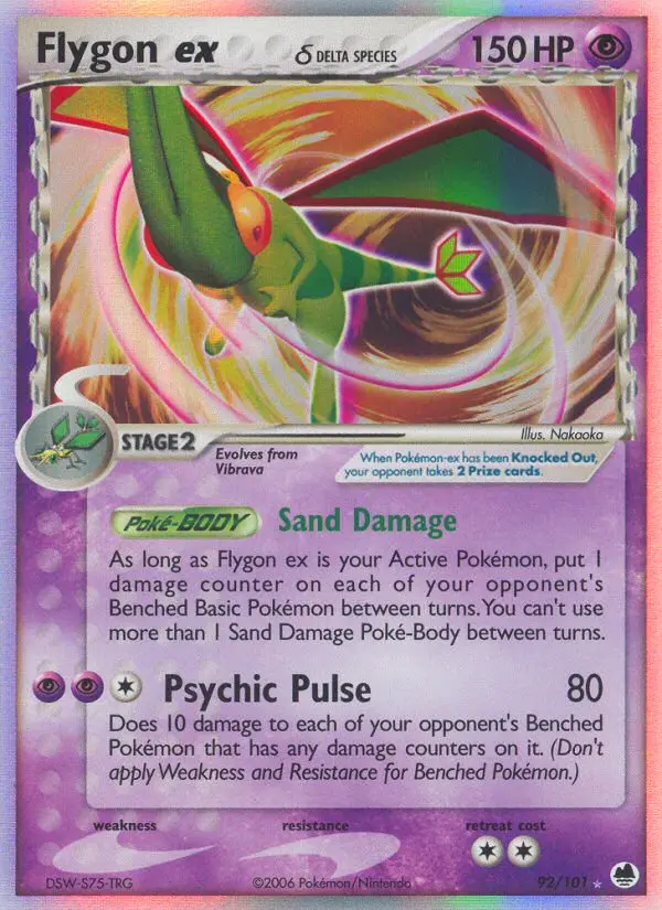 Flygon ex δ — Dragon Frontiers card #92