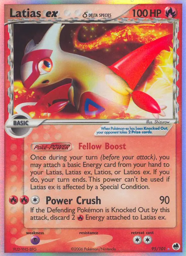 Latias ex δ — Dragon Frontiers card #95