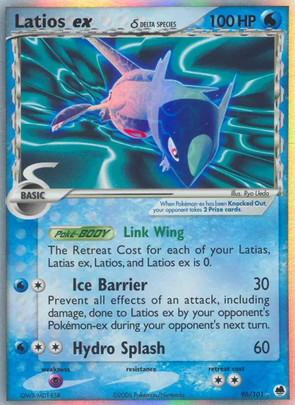 Latios ex δ — Dragon Frontiers card #96