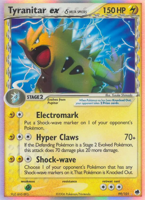 Tyranitar ex δ — Dragon Frontiers card #99