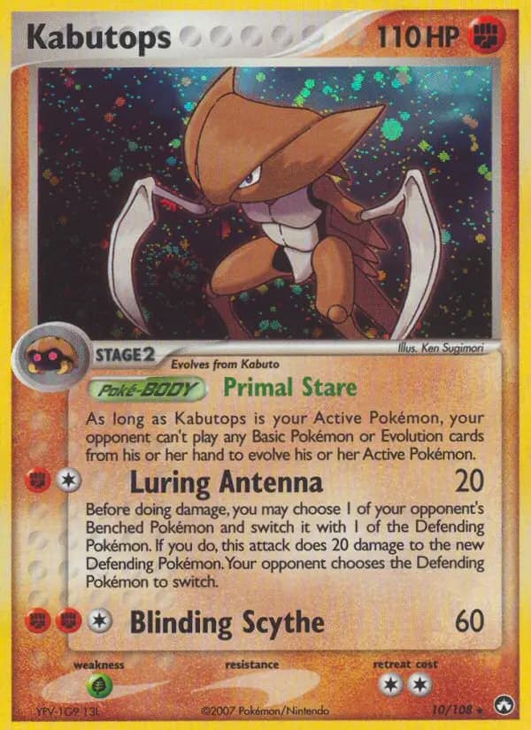 Kabutops — Power Keepers card #10