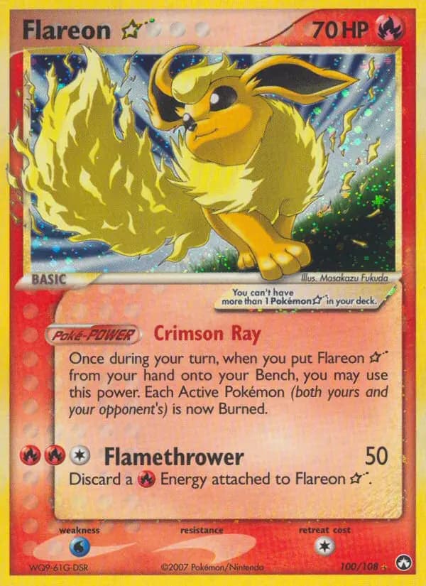 Flareon Star — Power Keepers card #100
