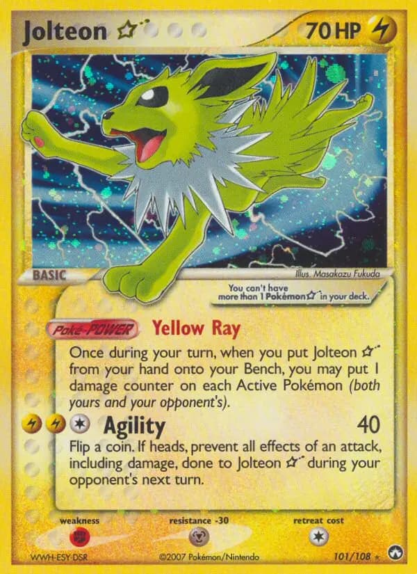 Jolteon Star — Power Keepers card #101