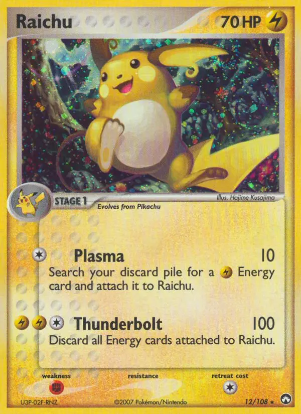 Raichu — Power Keepers card #12