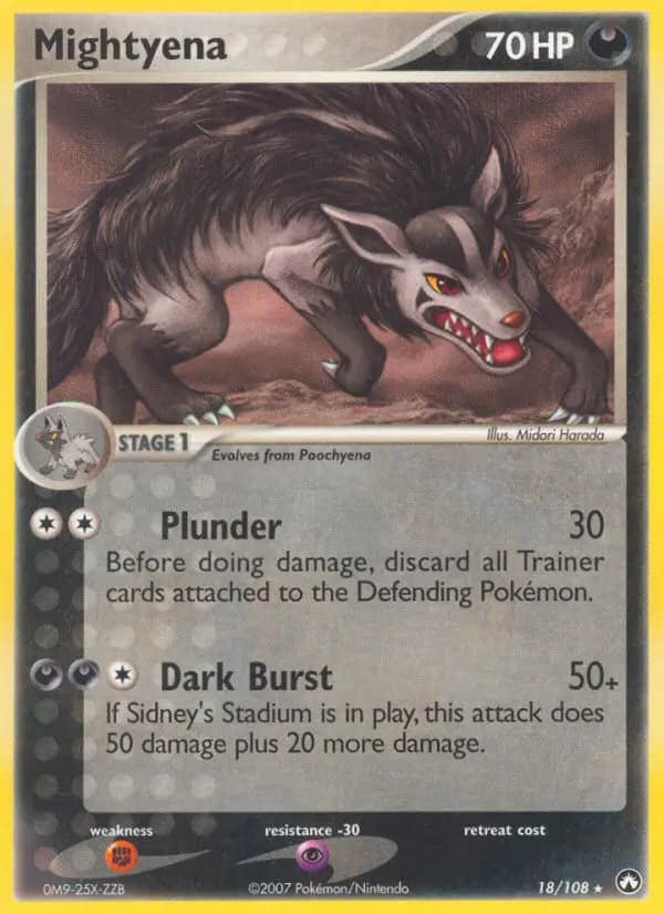 Mightyena — Power Keepers card #18