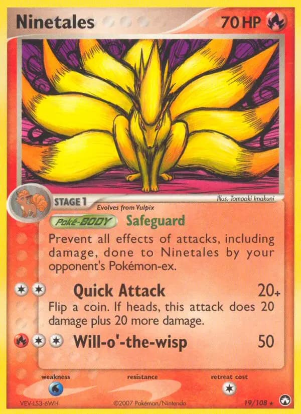 Ninetales — Power Keepers card #19